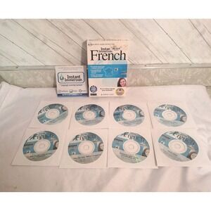 Instant Immersion French by Topics Entertainment 8-Disc CD-ROM Set Excellent